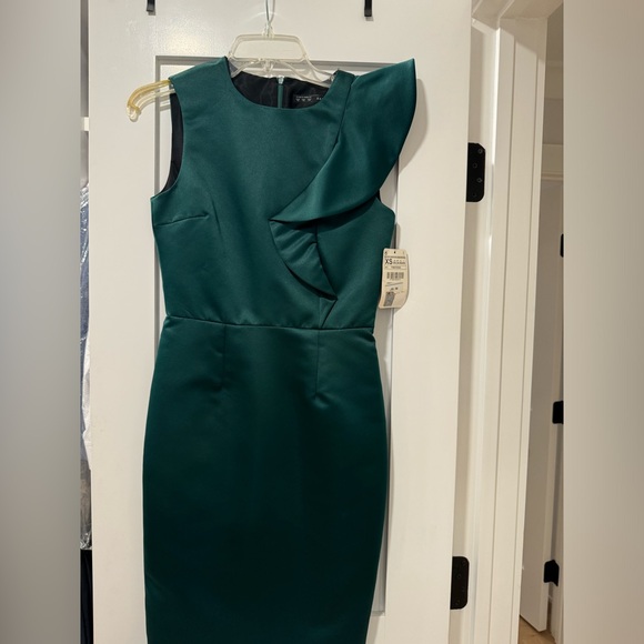NWT Zara green cocktail dress - Picture 6 of 7